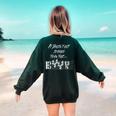 It Doesn't Get Scarier Halloween Music Teacher Costume For Men Women Women's Sweatshirt Back Print Forest Green