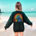 Fri-Yay Friyay Rainbow Colors Teacher Childrens Fun Designs Women's Sweatshirt Back Print Forest Green Fri-Yay Friyay Rainbow Colors Teacher Childrens Fun Designs Women's Sweatshirt Back Print Forest Green