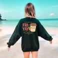 Friyay Teacher Coffee Friday School Cute Fri Yay Women's Sweatshirt Back Print Forest Green Friyay Teacher Coffee Friday School Cute Fri Yay Women's Sweatshirt Back Print Forest Green