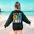 Fun 67 Meme Six Seven Science Teacher Periodic Table Women's Sweatshirt Back Print Forest Green