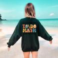 Good Day To Do Math Teacher Vintage Groovy Nerd Women Men Women's Sweatshirt Back Print Forest Green Good Day To Do Math Teacher Vintage Groovy Nerd Women Men Women's Sweatshirt Back Print Forest Green