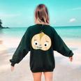 Good Egg Teacher Halloween Costume Group The Cool Bean Women's Sweatshirt Back Print Forest Green Good Egg Teacher Halloween Costume Group The Cool Bean Women's Sweatshirt Back Print Forest Green