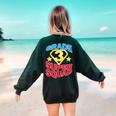 Grade 3 Super Squad Superhero Teacher Team Men Women Girls Kids Women's Sweatshirt Back Print Forest Green