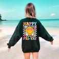 Happy Fri-Yay Groovy Teacher Friday Weekend Fri Yay Women's Sweatshirt Back Print Forest Green Happy Fri-Yay Groovy Teacher Friday Weekend Fri Yay Women's Sweatshirt Back Print Forest Green