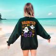 Haunted 67 Ghost Math Teacher Halloween Costume Math Pun Women's Sweatshirt Back Print Forest Green Haunted 67 Ghost Math Teacher Halloween Costume Math Pun Women's Sweatshirt Back Print Forest Green