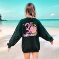 Hello 3rd Third Grade Back To School Pink Leopard Teacher Women's Sweatshirt Back Print Forest Green Hello 3rd Third Grade Back To School Pink Leopard Teacher Women's Sweatshirt Back Print Forest Green