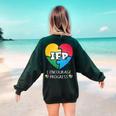 IEP I Encourage Progress Special Education School Teacher Women's Sweatshirt Back Print Forest Green IEP I Encourage Progress Special Education School Teacher Women's Sweatshirt Back Print Forest Green
