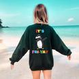 It's Fri-Yay Dabbing Penguin Friday Weekend Teacher Student Women's Sweatshirt Back Print Forest Green It's Fri-Yay Dabbing Penguin Friday Weekend Teacher Student Women's Sweatshirt Back Print Forest Green