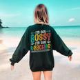I´m Not Bossy I´m The Teacher Graduation Men Women Women's Sweatshirt Back Print Forest Green