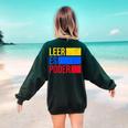 Leer Es Poder Colombian Spanish Teacher Maestra Colombia Women's Sweatshirt Back Print Forest Green Leer Es Poder Colombian Spanish Teacher Maestra Colombia Women's Sweatshirt Back Print Forest Green