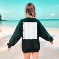 Lined Paper Notebook Halloween Costume For Students Teachers For Men Women Kids Women's Sweatshirt Back Print Forest Green