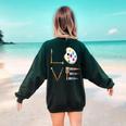 Love Art For Artist Art Teacher Women's Sweatshirt Back Print Forest Green Love Art For Artist Art Teacher Women's Sweatshirt Back Print Forest Green