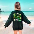 One Lucky Teacher St Patrick's Day Irish Teacher Lucky Era Women's Sweatshirt Back Print Forest Green One Lucky Teacher St Patrick's Day Irish Teacher Lucky Era Women's Sweatshirt Back Print Forest Green