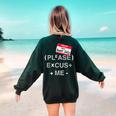 PEMDAS Math Teacher Halloween Costume Women's Sweatshirt Back Print Forest Green