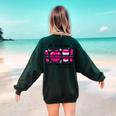 Pre-k Teacher In October We Wear Pink Breast Cancer Women's Sweatshirt Back Print Forest Green Pre-k Teacher In October We Wear Pink Breast Cancer Women's Sweatshirt Back Print Forest Green
