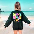 Preppy Fourth Grade Back To School 4th Grade Teacher Girls Women's Sweatshirt Back Print Forest Green Preppy Fourth Grade Back To School 4th Grade Teacher Girls Women's Sweatshirt Back Print Forest Green