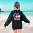 Preschool Boo Crew Preschool Halloween Costume Teacher Kid Women's Sweatshirt Back Print Forest Green Preschool Boo Crew Preschool Halloween Costume Teacher Kid Women's Sweatshirt Back Print Forest Green