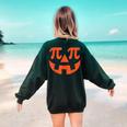 Pumpkin Pi Pie Math Thanksgiving Science Teacher Women's Sweatshirt Back Print Forest Green Pumpkin Pi Pie Math Thanksgiving Science Teacher Women's Sweatshirt Back Print Forest Green