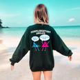 Right Acute Triangle Math Teacher Cool Geometry Women's Sweatshirt Back Print Forest Green