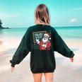 Santa Teacher 67 Math Christmas Xmas Holiday Number 67 Women's Sweatshirt Back Print Forest Green Santa Teacher 67 Math Christmas Xmas Holiday Number 67 Women's Sweatshirt Back Print Forest Green