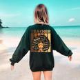 Smart Teacher Afro Girl Melanin African American Wowen Women's Sweatshirt Back Print Forest Green Smart Teacher Afro Girl Melanin African American Wowen Women's Sweatshirt Back Print Forest Green