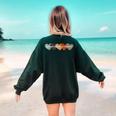 Special Education Teacher Heart Back To School Teach Rainbow Men Women Girls Kids Women's Sweatshirt Back Print Forest Green