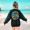 Special Education Teacher SPED Squad Team Kids Men Groovy Women's Sweatshirt Back Print Forest Green Special Education Teacher SPED Squad Team Kids Men Groovy Women's Sweatshirt Back Print Forest Green