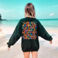 Sped Caffeinate Advocate Laminate Educate Teacher Men Women Kids Women's Sweatshirt Back Print Forest Green Sped Caffeinate Advocate Laminate Educate Teacher Men Women Kids Women's Sweatshirt Back Print Forest Green