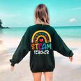 STEAM Teacher Squad Team Crew Back To School STEM Special Women's Sweatshirt Back Print Forest Green STEAM Teacher Squad Team Crew Back To School STEM Special Women's Sweatshirt Back Print Forest Green