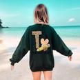 T Is For Teacher’s Aide Back To First Day Of School Leopard Men Women Girls Kids Women's Sweatshirt Back Print Forest Green T Is For Teacher’s Aide Back To First Day Of School Leopard Men Women Girls Kids Women's Sweatshirt Back Print Forest Green