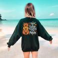 i Teach The Cutest Pumpkins In The Patch Teacher Halloween Women's Sweatshirt Back Print Forest Green i Teach The Cutest Pumpkins In The Patch Teacher Halloween Women's Sweatshirt Back Print Forest Green