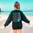 Teacher Dinosaurs Didnt Read Look What Happened Book Reading Women's Sweatshirt Back Print Forest Green Teacher Dinosaurs Didnt Read Look What Happened Book Reading Women's Sweatshirt Back Print Forest Green