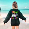 Teacher Early Childhood Education Preschool Head Start Crew Women's Sweatshirt Back Print Forest Green Teacher Early Childhood Education Preschool Head Start Crew Women's Sweatshirt Back Print Forest Green