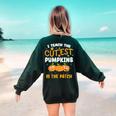 Teacher Halloween Pre-K Teacher Kindergarten Cutest Pumpkins Men Women Kids Women's Sweatshirt Back Print Forest Green Teacher Halloween Pre-K Teacher Kindergarten Cutest Pumpkins Men Women Kids Women's Sweatshirt Back Print Forest Green
