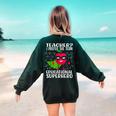 Teacher I Prefer The Term Educational Superhero Women's Sweatshirt Back Print Forest Green Teacher I Prefer The Term Educational Superhero Women's Sweatshirt Back Print Forest Green