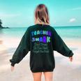 Teacher Shark Don't Stress Do Your Best Forget The Rest Women's Sweatshirt Back Print Forest Green Teacher Shark Don't Stress Do Your Best Forget The Rest Women's Sweatshirt Back Print Forest Green