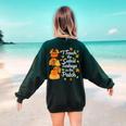 Teacher Thanksgiving I Teach The Cutest Turkeys In The Patch Women's Sweatshirt Back Print Forest Green Teacher Thanksgiving I Teach The Cutest Turkeys In The Patch Women's Sweatshirt Back Print Forest Green