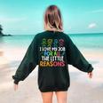 Teachers I Love My Job For All The Little Reasons Teacher Women's Sweatshirt Back Print Forest Green Teachers I Love My Job For All The Little Reasons Teacher Women's Sweatshirt Back Print Forest Green
