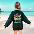 Unicorn Principal Back To School Teacher Appreciation Women's Sweatshirt Back Print Forest Green Unicorn Principal Back To School Teacher Appreciation Women's Sweatshirt Back Print Forest Green