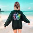Vintage Are You Fall O Ween Directions Teacher Halloween Women's Sweatshirt Back Print Forest Green