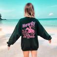 Vintage Howdy First Grade Cowgirl Teacher Western School Women's Sweatshirt Back Print Forest Green Vintage Howdy First Grade Cowgirl Teacher Western School Women's Sweatshirt Back Print Forest Green
