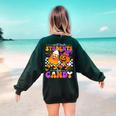Will Trade Students For Candy Teacher Halloween Women's Sweatshirt Back Print Forest Green Will Trade Students For Candy Teacher Halloween Women's Sweatshirt Back Print Forest Green