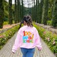 100th Day Of School Teachers Kids Happy 100 Days Women's Sweatshirt Back Print Light Pink 100th Day Of School Teachers Kids Happy 100 Days Women's Sweatshirt Back Print Light Pink