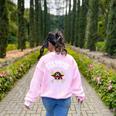 4th Grade Pirate Crew Halloween Costume Cool Teacher Student Women's Sweatshirt Back Print Light Pink