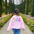 4th Grade Squad Fourth Teacher Student Team Back To School Women's Sweatshirt Back Print Light Pink 4th Grade Squad Fourth Teacher Student Team Back To School Women's Sweatshirt Back Print Light Pink
