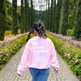 8th Grade Teacher Definition Back To School First Day Women's Sweatshirt Back Print Light Pink