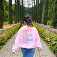 Admit It You Low Key Love Learning Bruh Teachers Women Women's Sweatshirt Back Print Light Pink Admit It You Low Key Love Learning Bruh Teachers Women Women's Sweatshirt Back Print Light Pink
