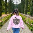 Apple Camoflauge Clothing Camo Student Teacher Cute School Women's Sweatshirt Back Print Light Pink Apple Camoflauge Clothing Camo Student Teacher Cute School Women's Sweatshirt Back Print Light Pink