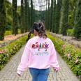 ASL Christmas Buffalo Plaid Teacher American Sign Language Women's Sweatshirt Back Print Light Pink ASL Christmas Buffalo Plaid Teacher American Sign Language Women's Sweatshirt Back Print Light Pink