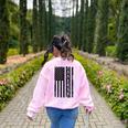 ASL Flag Sign Language Deaf ASL Teacher For Men Women Women's Sweatshirt Back Print Light Pink ASL Flag Sign Language Deaf ASL Teacher For Men Women Women's Sweatshirt Back Print Light Pink